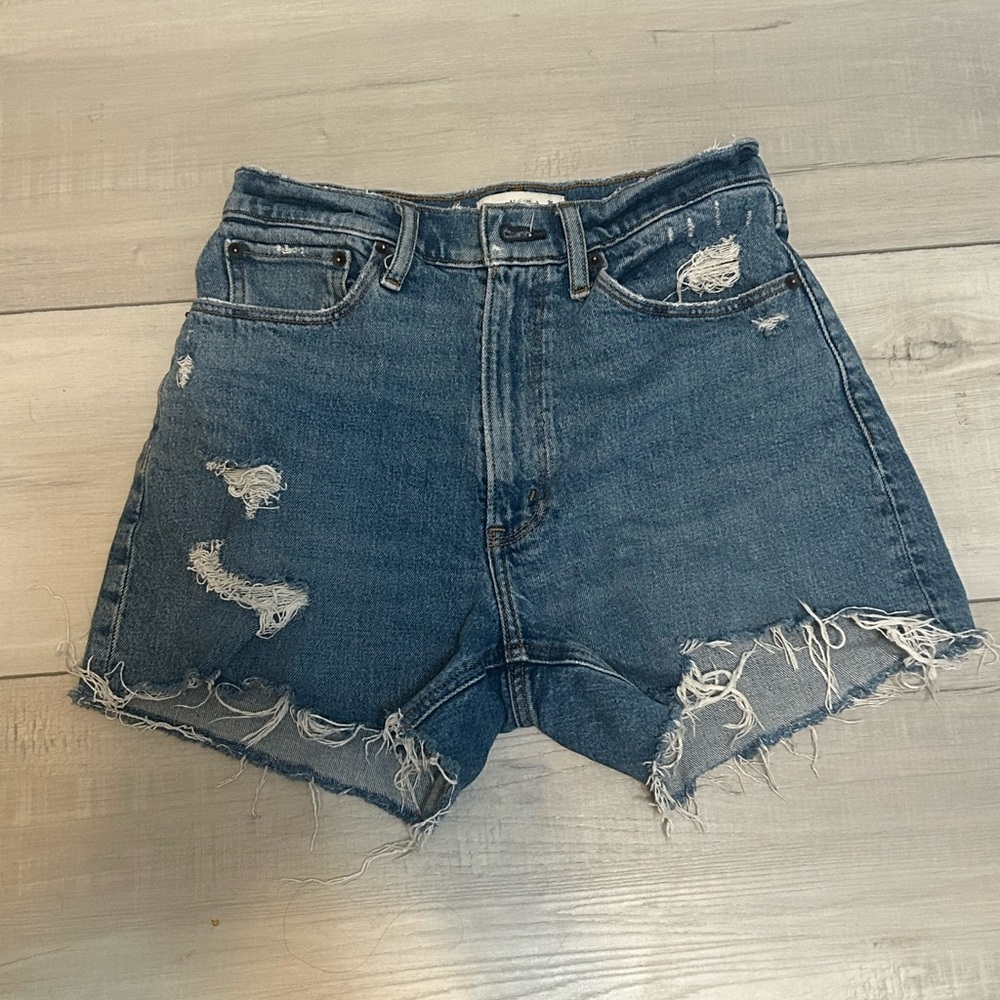 Abercrombie & Fitch Blue Jean Shorts